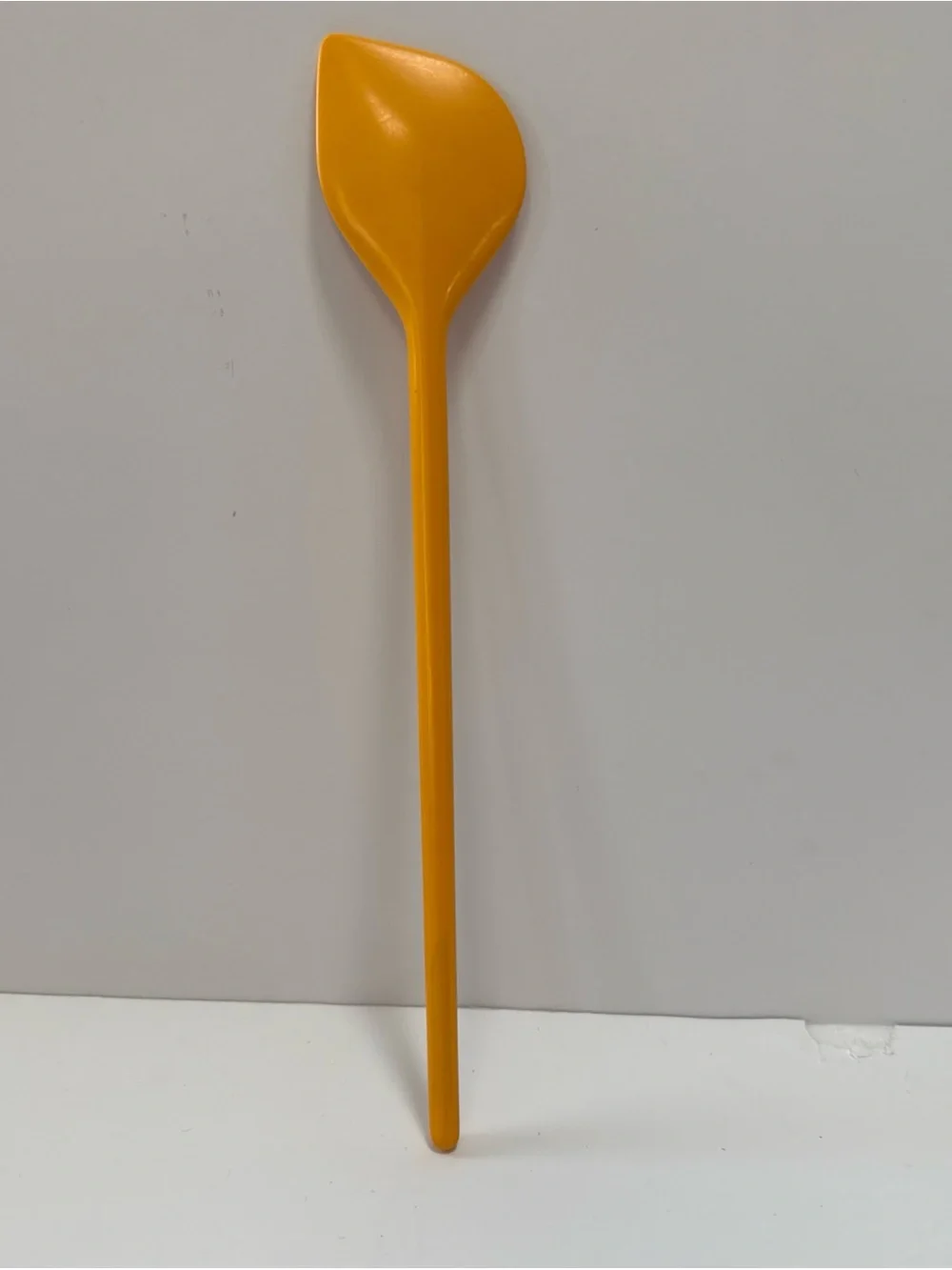Yellow melamine Dr Oetker spoon slanted spoon